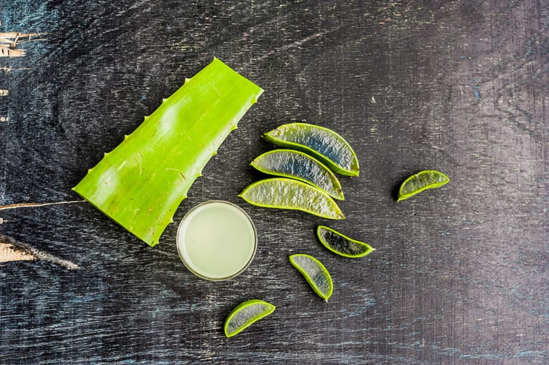 Aloe vera pieces