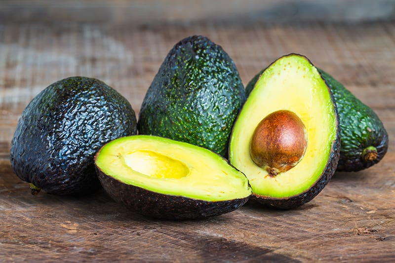 Avocado fruit on a table