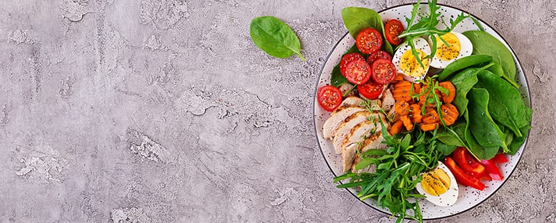 Keto Salad in a bowl