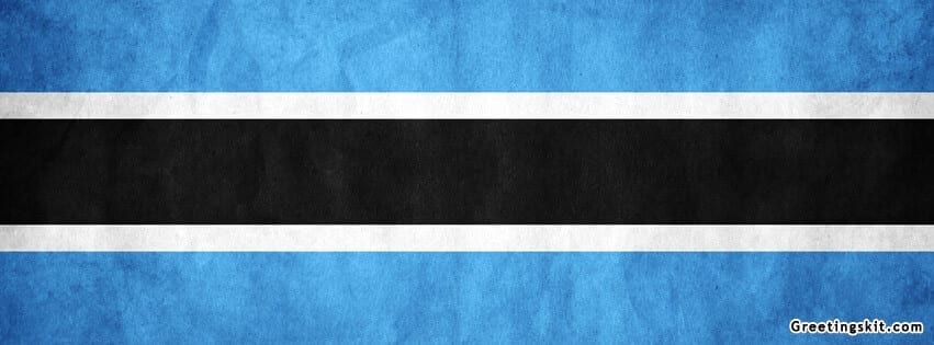 Botswana Flag FB Cover