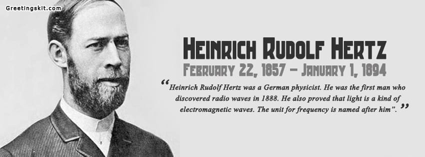 Heinrich Rudolf Hertz Facebook Timeline Cover