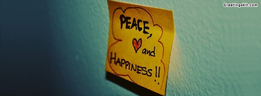 Peace And Happiness Facebook Timeline Cover