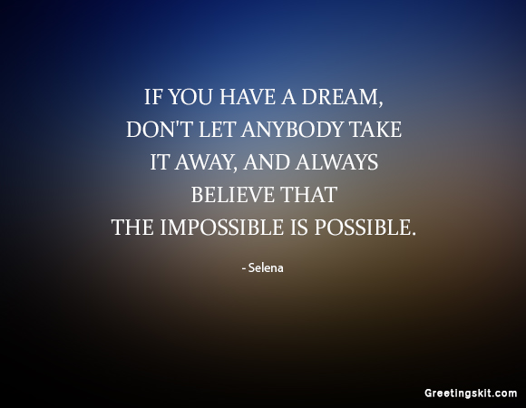 If you have a dream – Picture Quote