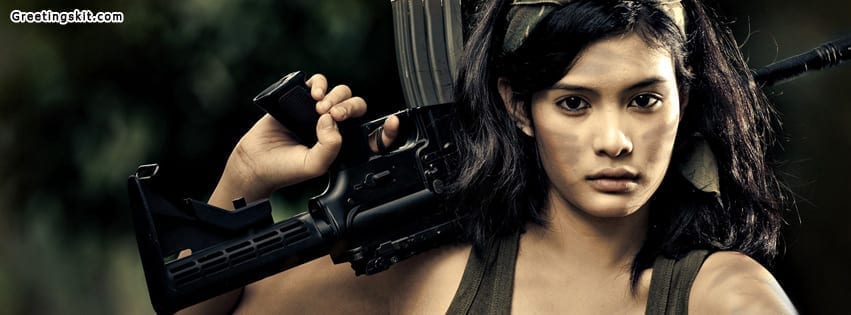 War Girl Facebook Timeline Cover