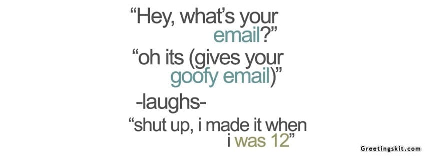 Goofy Email Facebook Timeline Cover